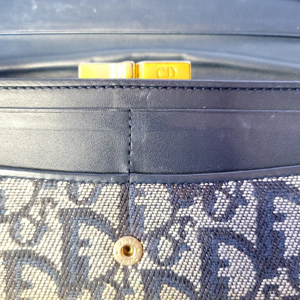 Christian Dior Monogram Trotter Canvas Long Flap Wallet